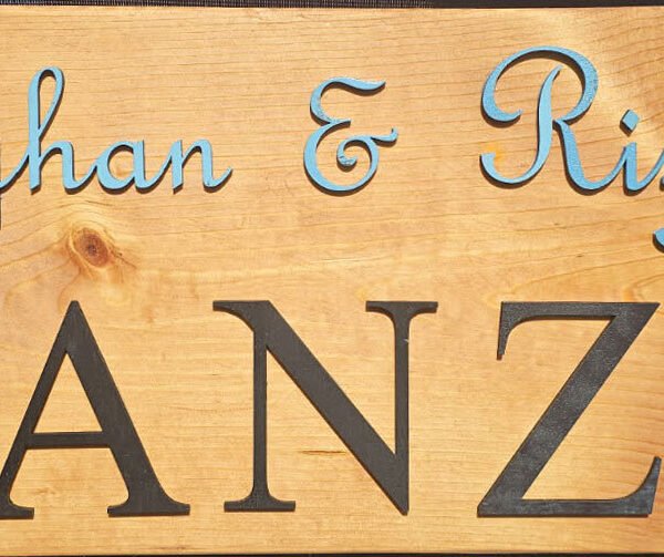 Custom Name Family Sign